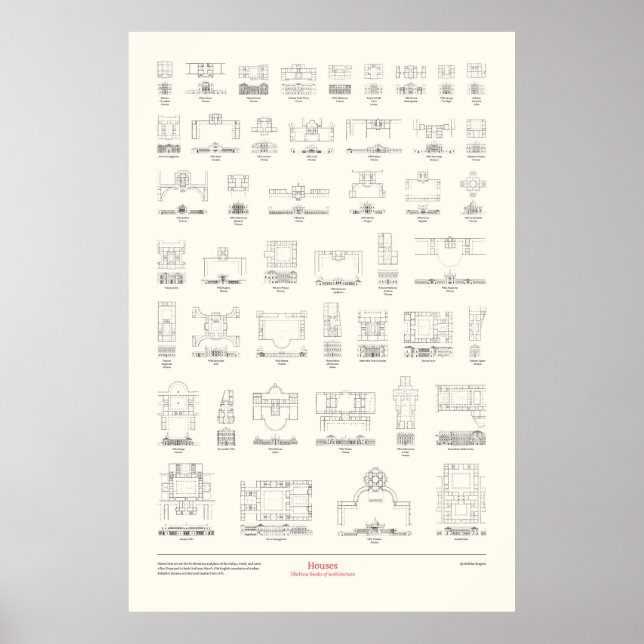 The Four Books of Architecture - Houses Poster (Front)