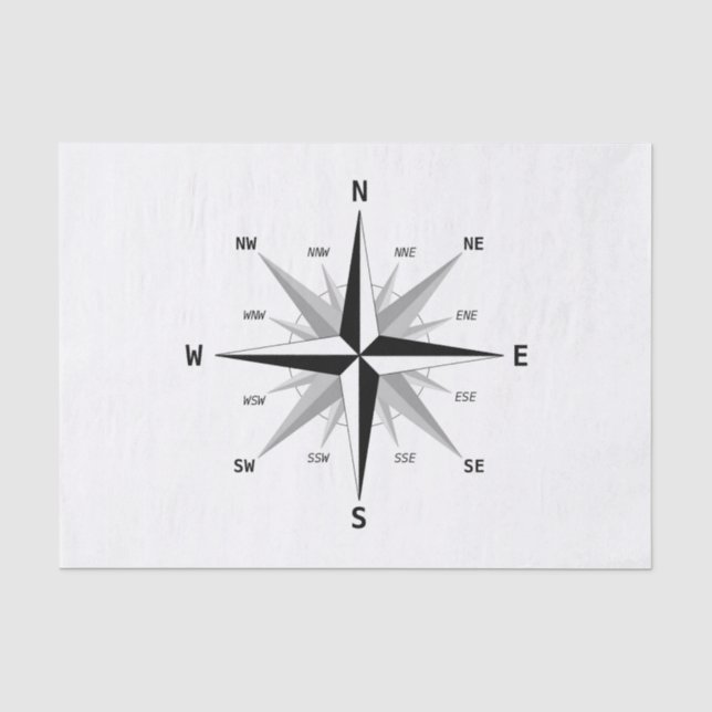 The four cardinal directions - tissue paper (Front)