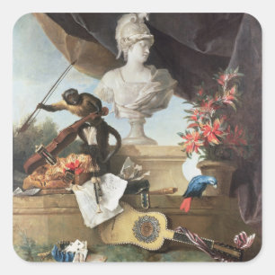 The Four Continents: Europe, 1722 (oil on canvas) Square Sticker