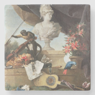 The Four Continents: Europe, 1722 (oil on canvas) Stone Coaster