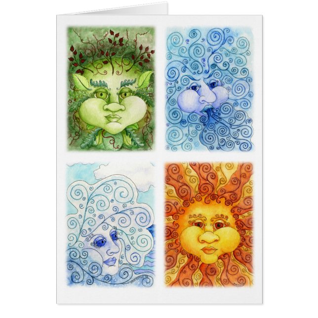 The Four Elements Card (Front)