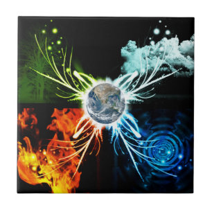 The Four Elements Ceramic Tile