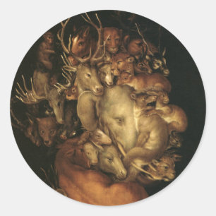 The Four Elements: Earth - Giuseppe Arcimboldo Classic Round Sticker