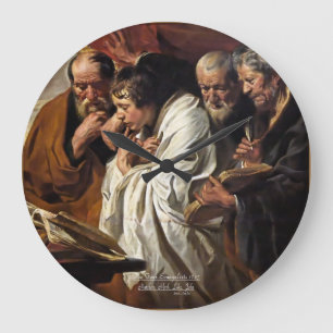 The Four Evangelists Matthew Mark Luke John Large Clock