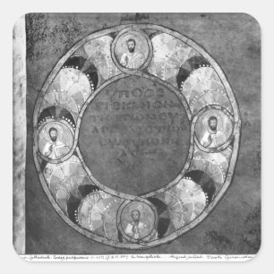The four evangelists square sticker