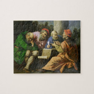 The Four Fathers of the Church (oil on canvas laid Jigsaw Puzzle