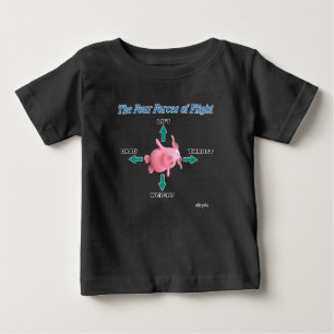 THE FOUR FORCES OF FLIGHT by Sandra Boynton Baby T-Shirt