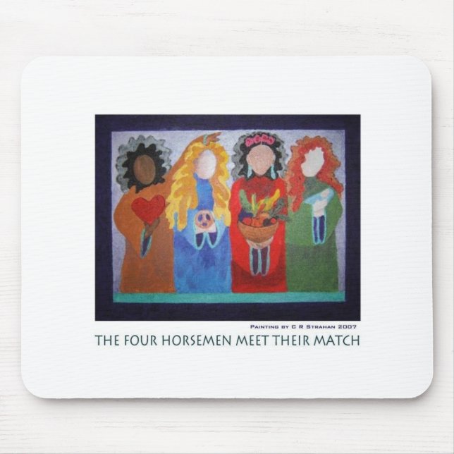 The Four Horsemen Meet Their Match Mouse Pad (Front)