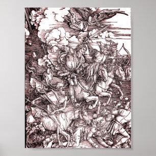 The Four Horsemen of the Apocalypse (Dürer, 1498) Poster