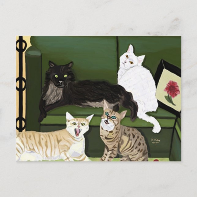 The Four Little Mountain Lions postcard (Front)