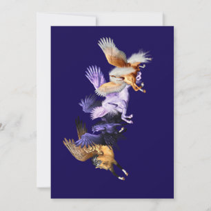 The Four Pegasi Flying Horses Pegasus Stallions Invitation