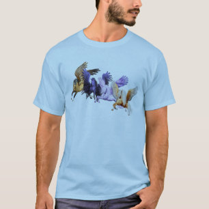 The Four Pegasi Flying Horses Pegasus Stallions T-Shirt
