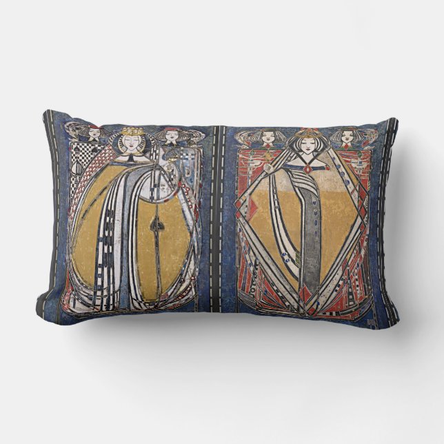 The Four Queens Deck Of Cards Cushions (Front)