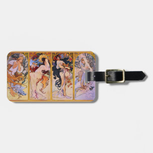 The Four Seasons Art Nouveau Luggage Tag