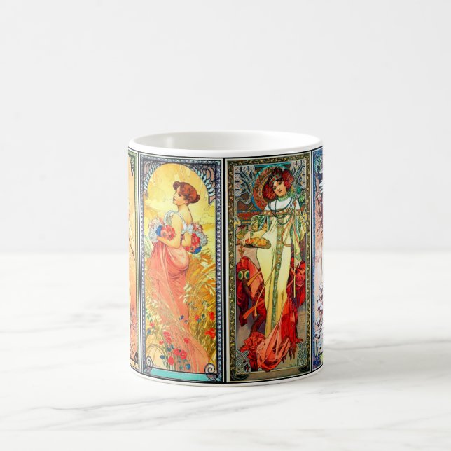 The Four Seasons series 3 by Mucha mug (Center)