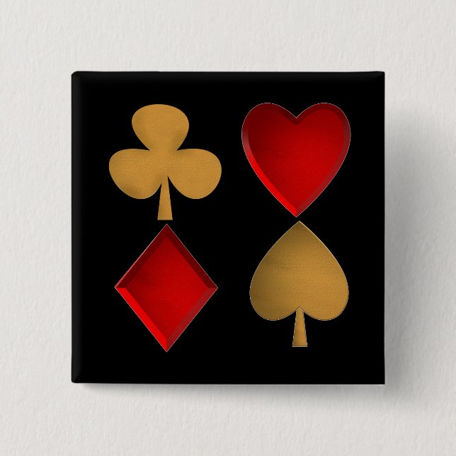 The four suits 15 cm square badge (Front)