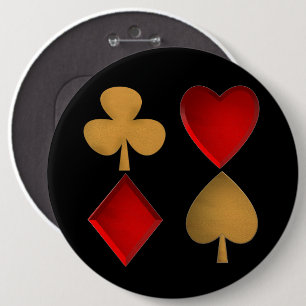 The four suits 6 cm round badge