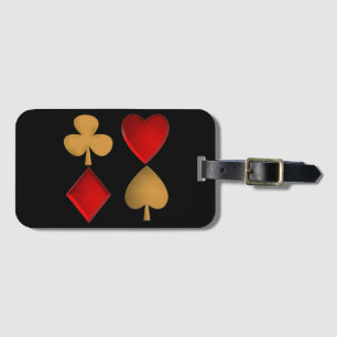 The four suits luggage tag