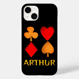 The four suits personalised Case-Mate iPhone 14 case