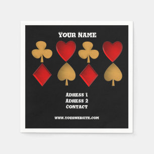 The four suits,Personalised Napkin