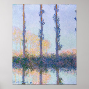 The Four Trees (1891) by Claude Monet Poster