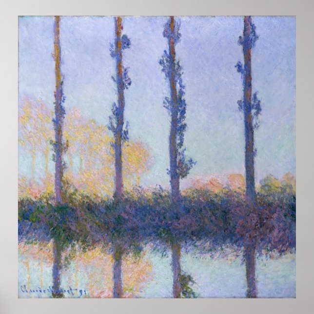 The Four Trees - Claude Monet Poster (Front)