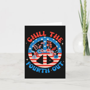 The Fourth Out 4th Of July Patriotic Independence Card