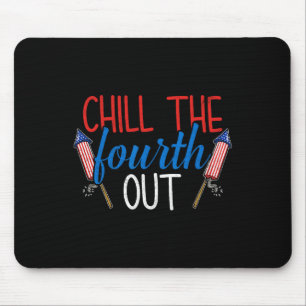 The Fourth Out Fireworks Usa Us 4th Of July Patrio Mouse Pad