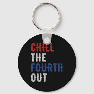 The Fourth Out Independence Usa Flag Funny 4th Of Key Ring