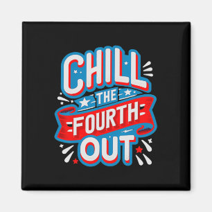 The Fourth Out Retro 4th Of July Patriotic Women Magnet