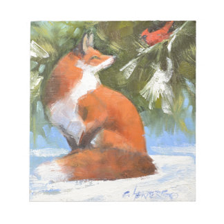 The Fox and the Cardinal Notepad