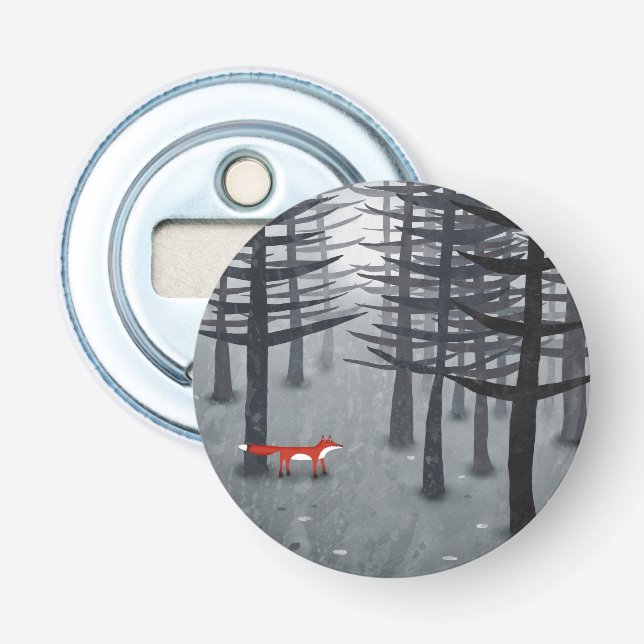 The Fox and the Forest Bottle Opener (Front)