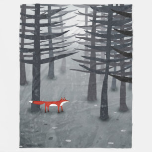 The Fox and the Forest Fleece Blanket