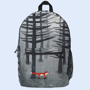 The Fox and the Forest Printed Backpack