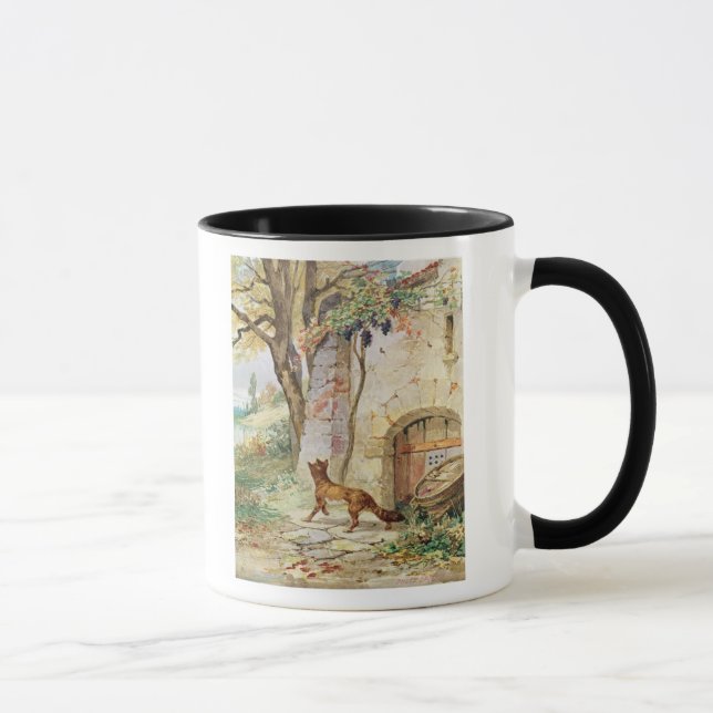 The Fox and the Grapes, illustration for Mug (Right)