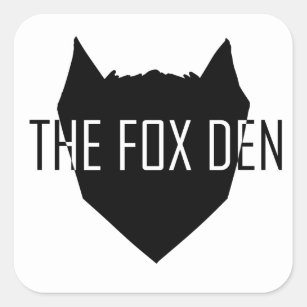 "The Fox Den" Square Sticker