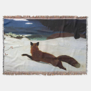 The Fox Hunt Winslow Homer 1893 Throw Blanket