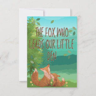 The Fox Who Leads Our Little Den – Father’s Day