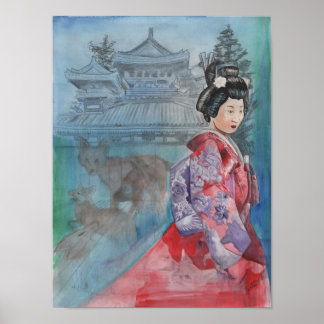 The Fox Wife by Portia St Luke Poster