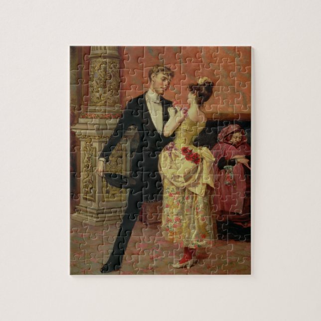 The Foyer of the Lyceum Theatre (oil on canvas) Jigsaw Puzzle (Vertical)