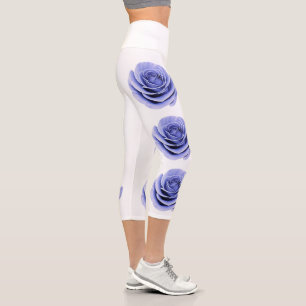 The Fragile Beauty of a Rose Capri Leggings