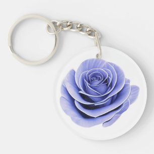 The Fragile Beauty of a Rose Key Ring