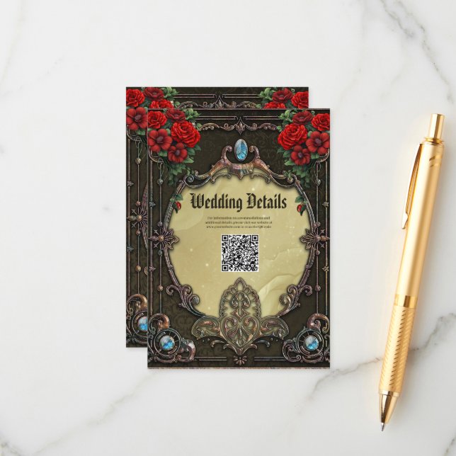 The frame boasts an opulent design enclosure card (Front/Back In Situ)