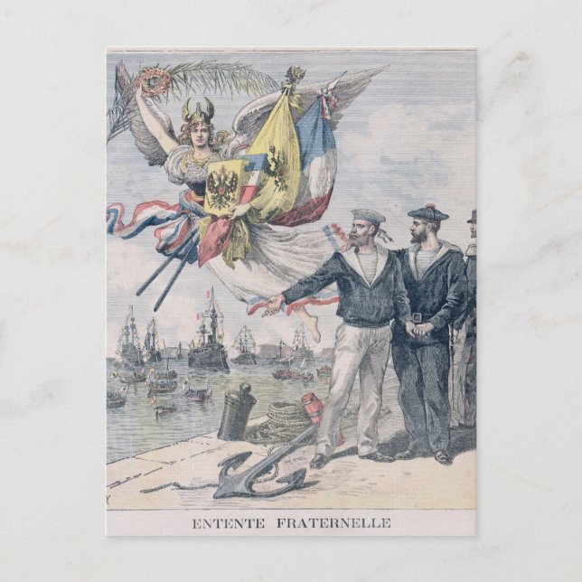 The Franco-Russian Entente Postcard (Front)