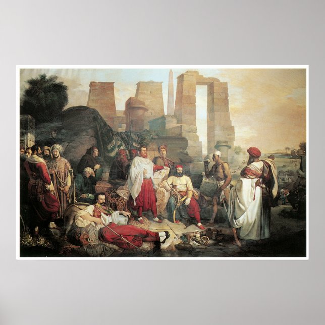 The Franco-Tuscan Expidition in the Ruins of Thebe Poster (Front)