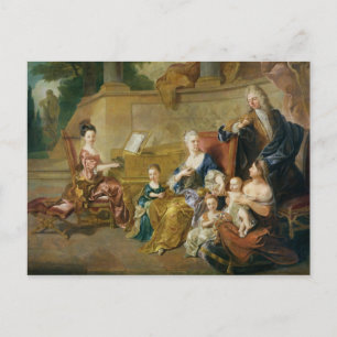 The Franqueville Family, 1711 Postcard