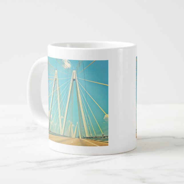 The Fred Hartman Bridge Large Coffee Mug (Front Left)