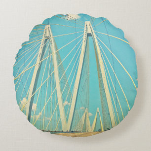 The Fred Hartman Bridge Round Cushion