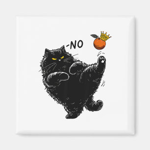 The Freedomvoiceno Kings Funny Black Cat Political Magnet