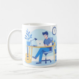 The Freelance Hustle Starts Early Design Coffee Mug